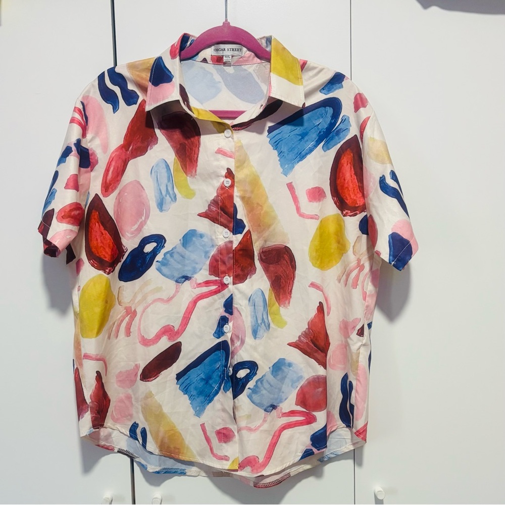Vibrant Multicolor Women's Blouse - Picture 4 of 7
